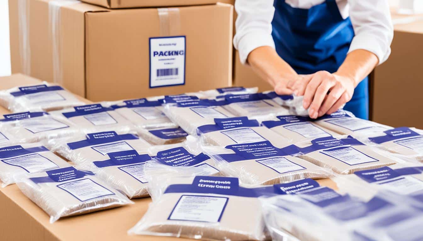 What does packing service include?