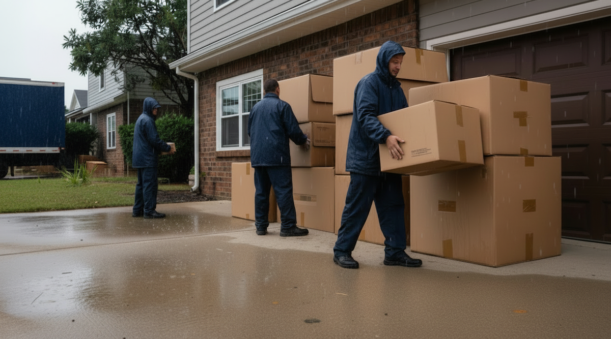 How Do Insured Movers Protect Rainy Season Moves?